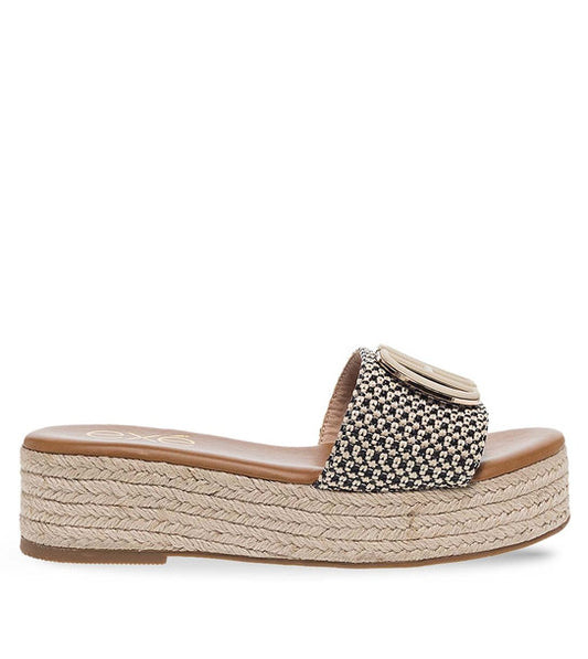 Exe Black/Beige Platforms Sandals B568-29