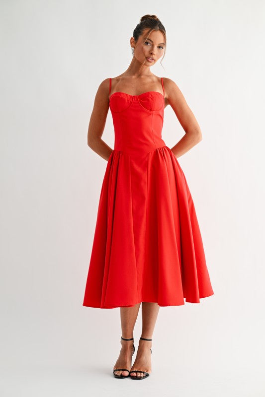Evenuel Vienna Sweetheart Midi Dress