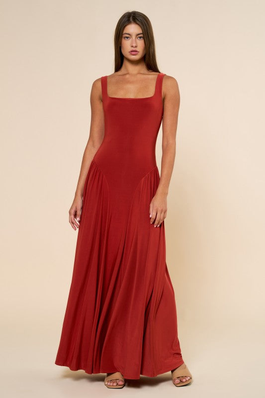 Lalavon Jersey Maxi Sleeveless Dress