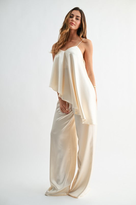 Win Win No More Parties Satin Pants set