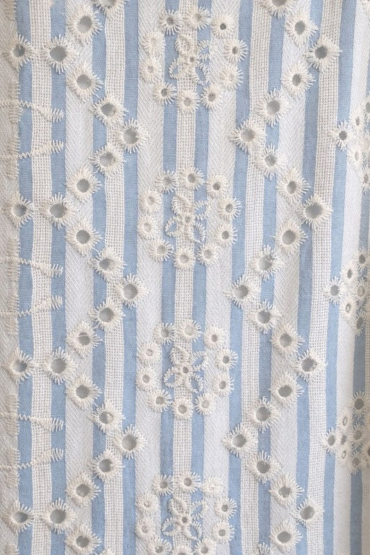 Just Me Strappy Embroidered dress