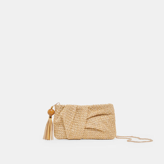 Bag Dolce Vita Lorena Natural Raffia Clutch