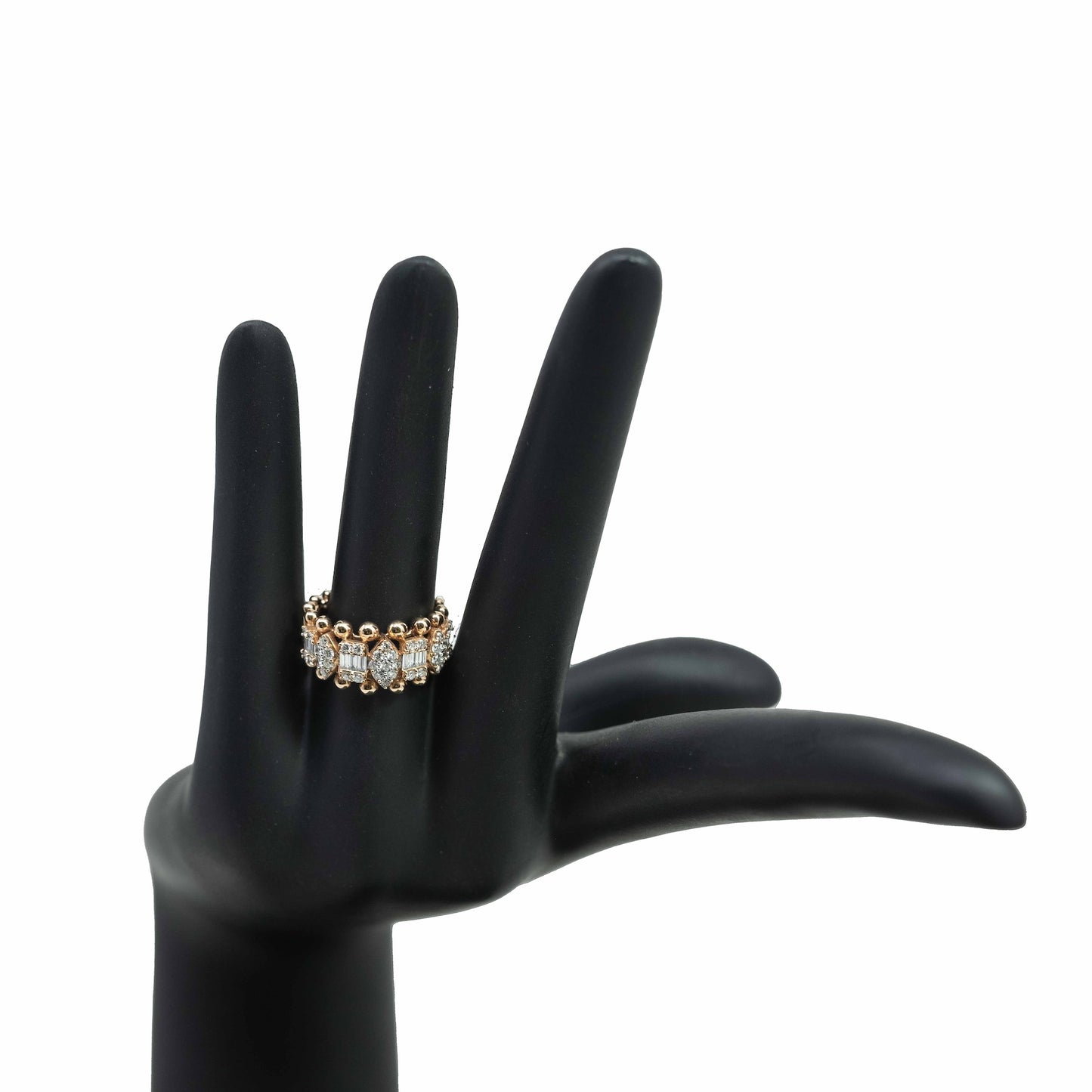 18k Rose Gold Vintage Diamond Ring