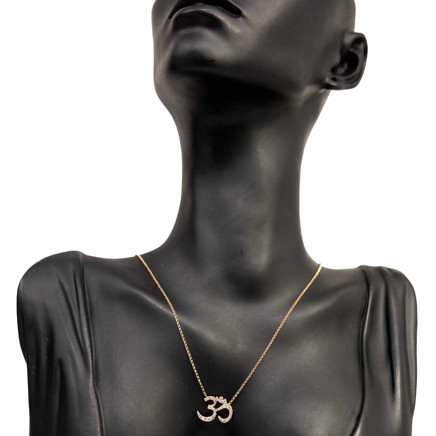 18k Yellow Gold "OM" Necklace