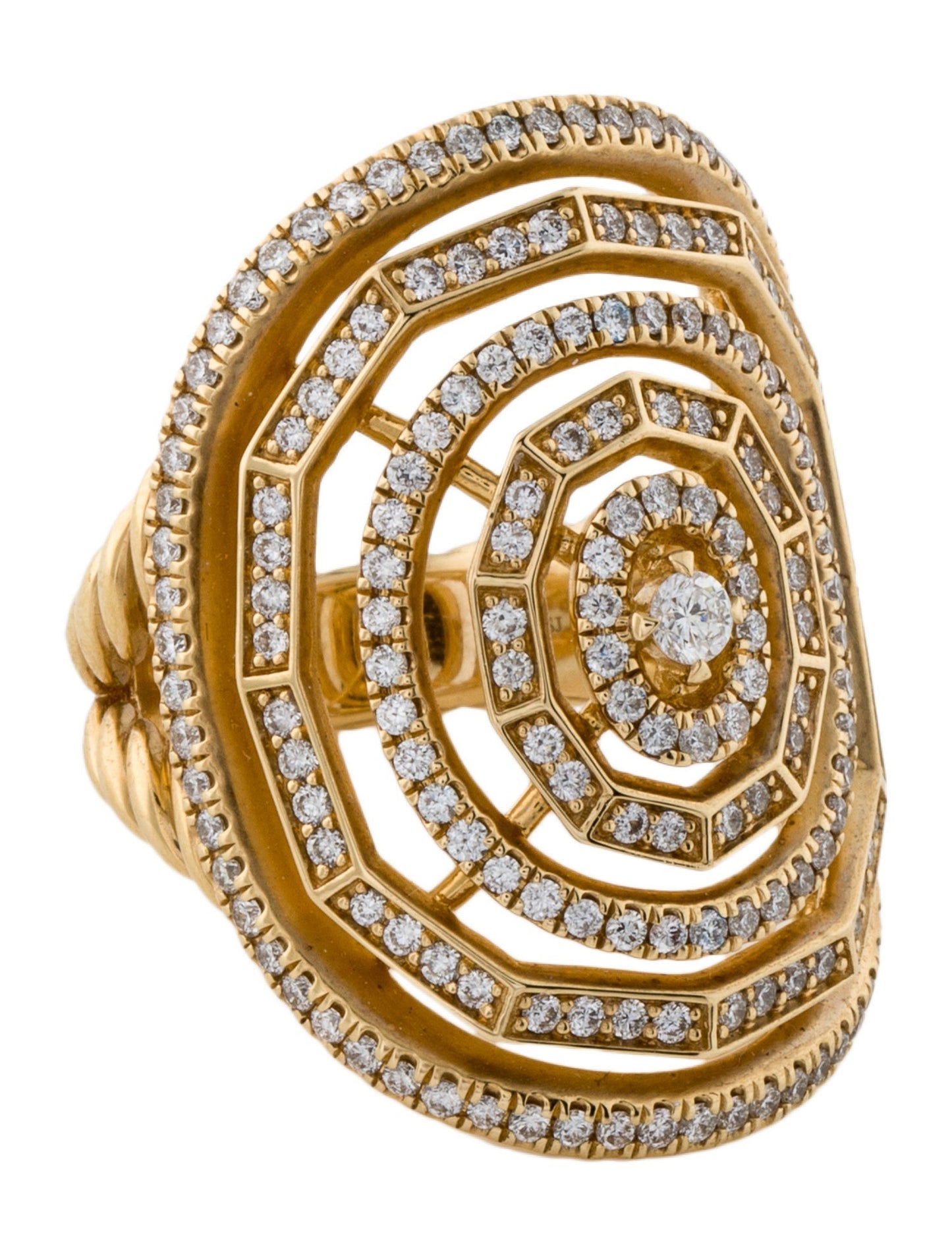 18K Yellow gold Diamond Ring