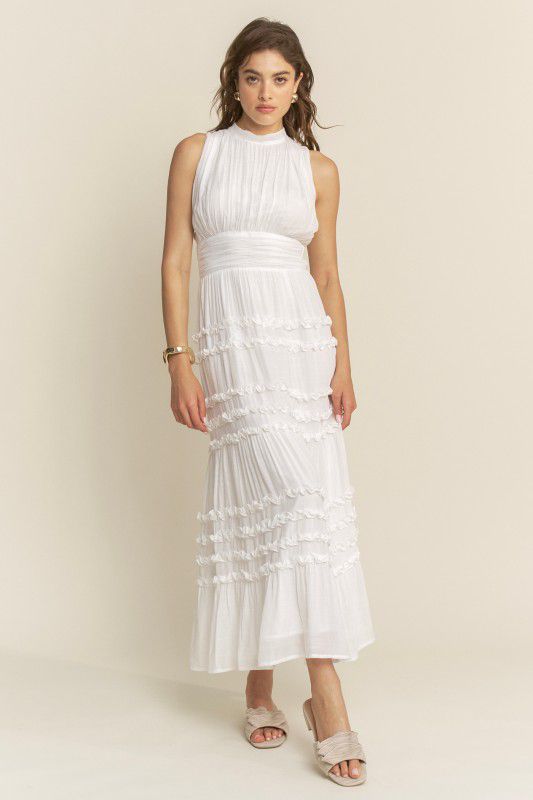 Hersy Celeste Ruffle Tiered Maxi Dress