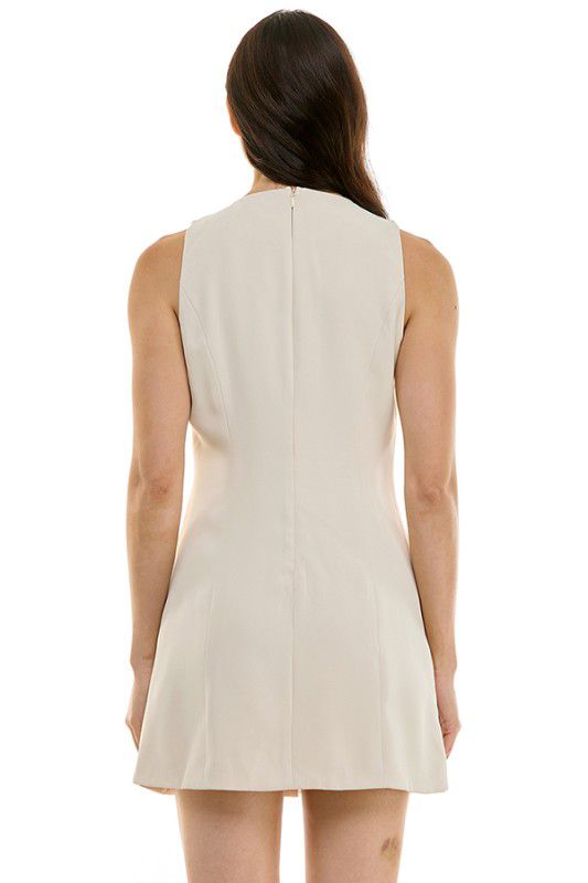On Twelfth Button Upton Mini Dress