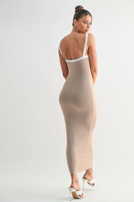 Evenuel Sculpted Frame Midi Dress