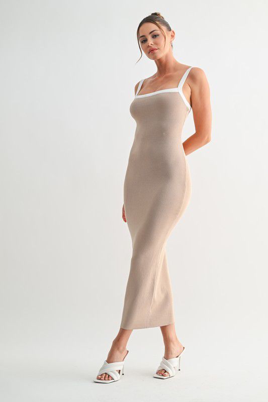 Evenuel Sculpted Frame Midi Dress
