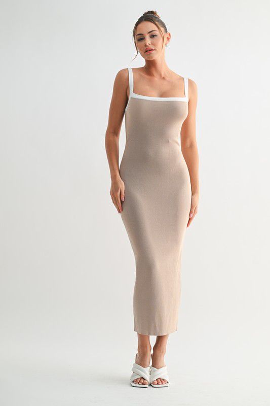 Evenuel Sculpted Frame Midi Dress