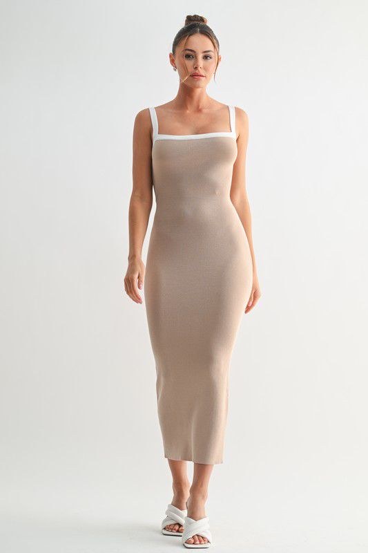 Evenuel Sculpted Frame Midi Dress