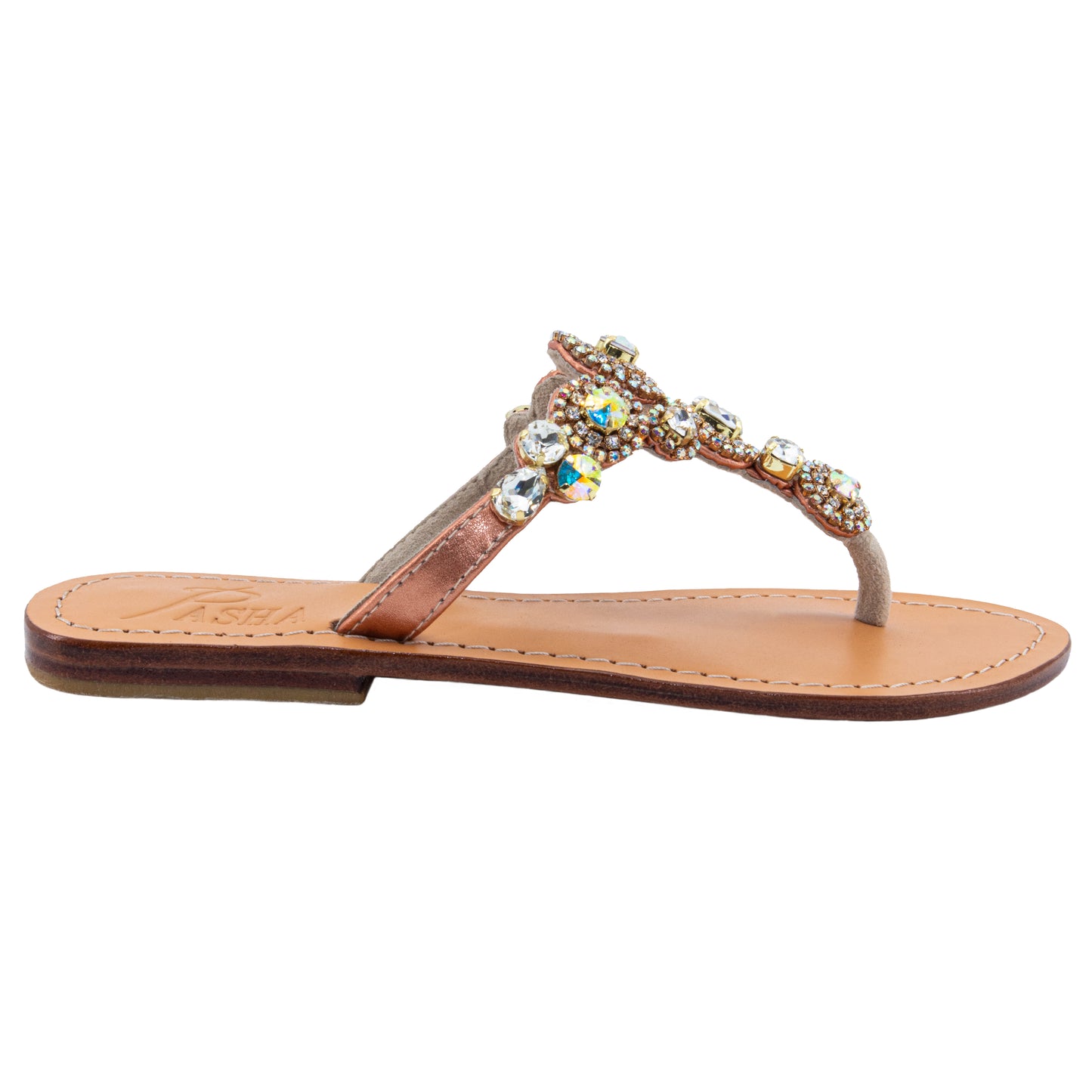 Pasha komodo Clear Gold Sandals psf15672811