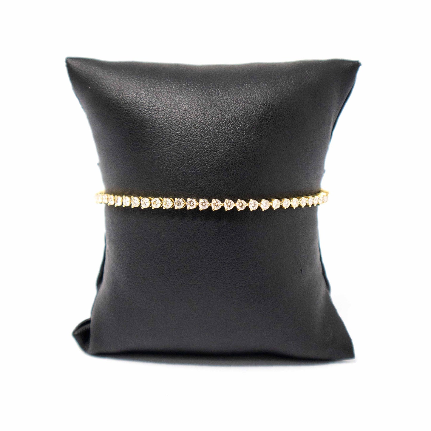 18K Yellow Gold diamond Tennis Bracelet