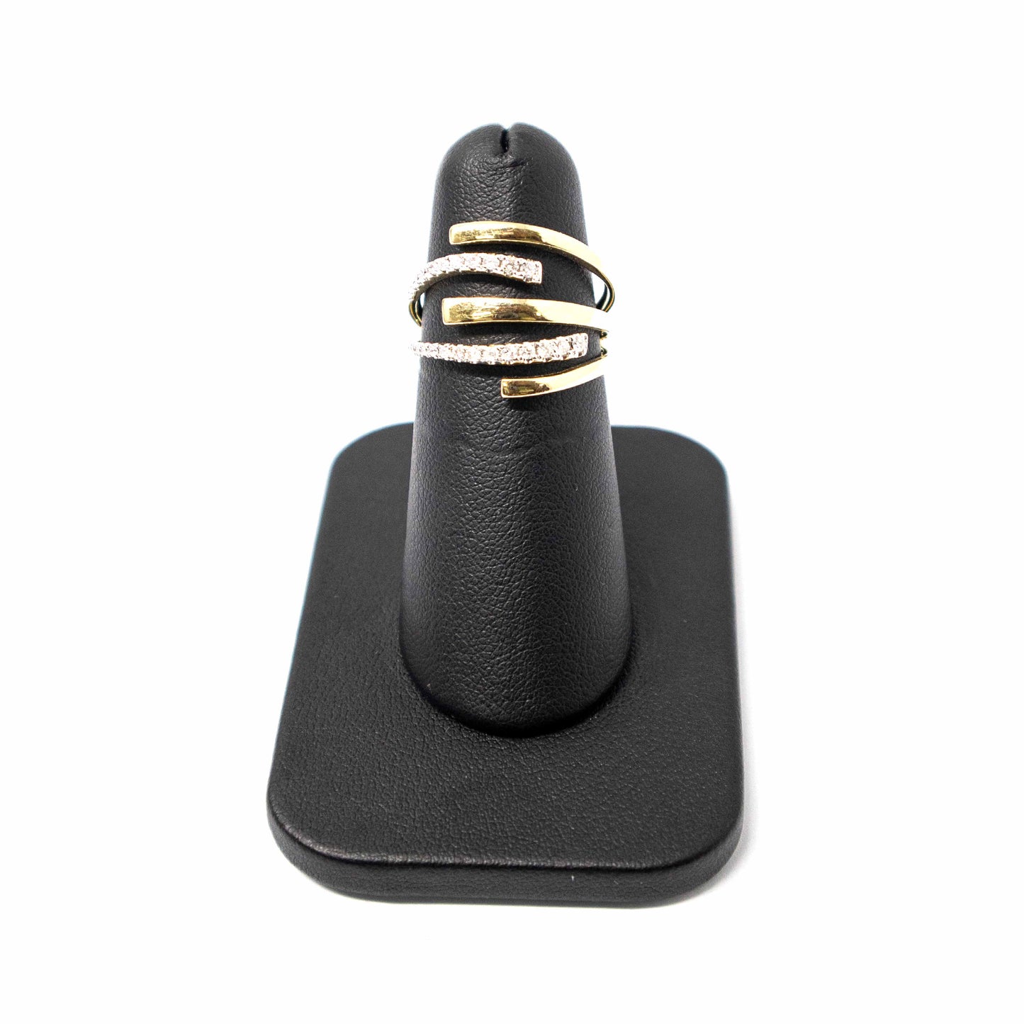 14K Yellow Gold Wrap Diamond Ring