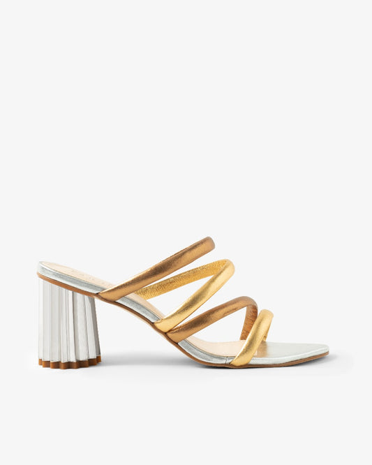 KHIANI 9536-18058 Ouro/BronzePrata Heels