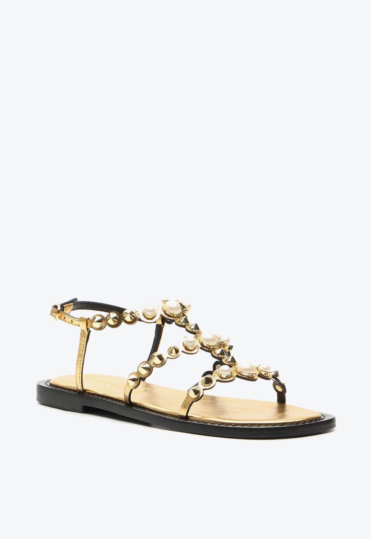 Giada Metal Bala Ouro Sandals 2022005-1