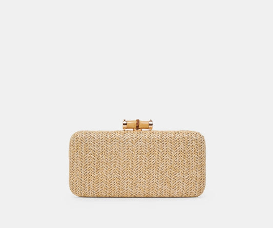 Dolce Vita Solace Natural Raffia Box Bag