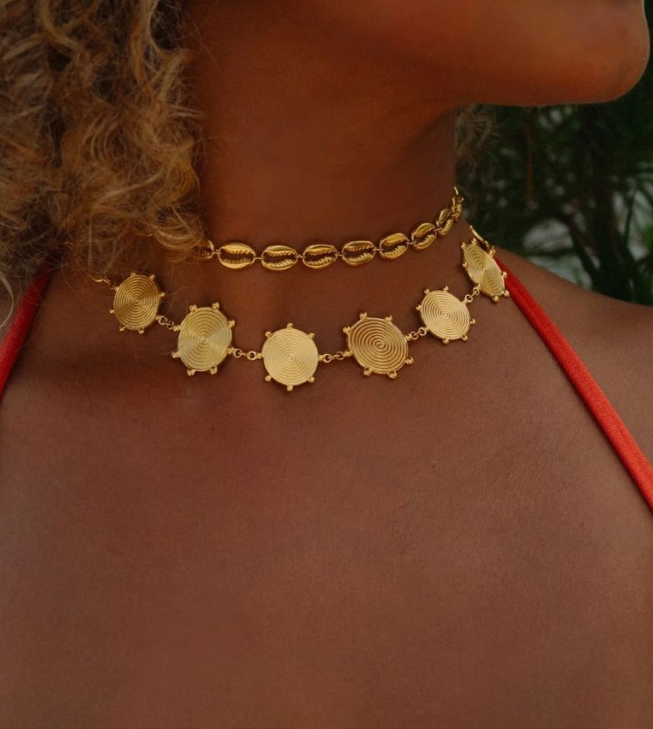 Necklace Afgy Spiral Choker