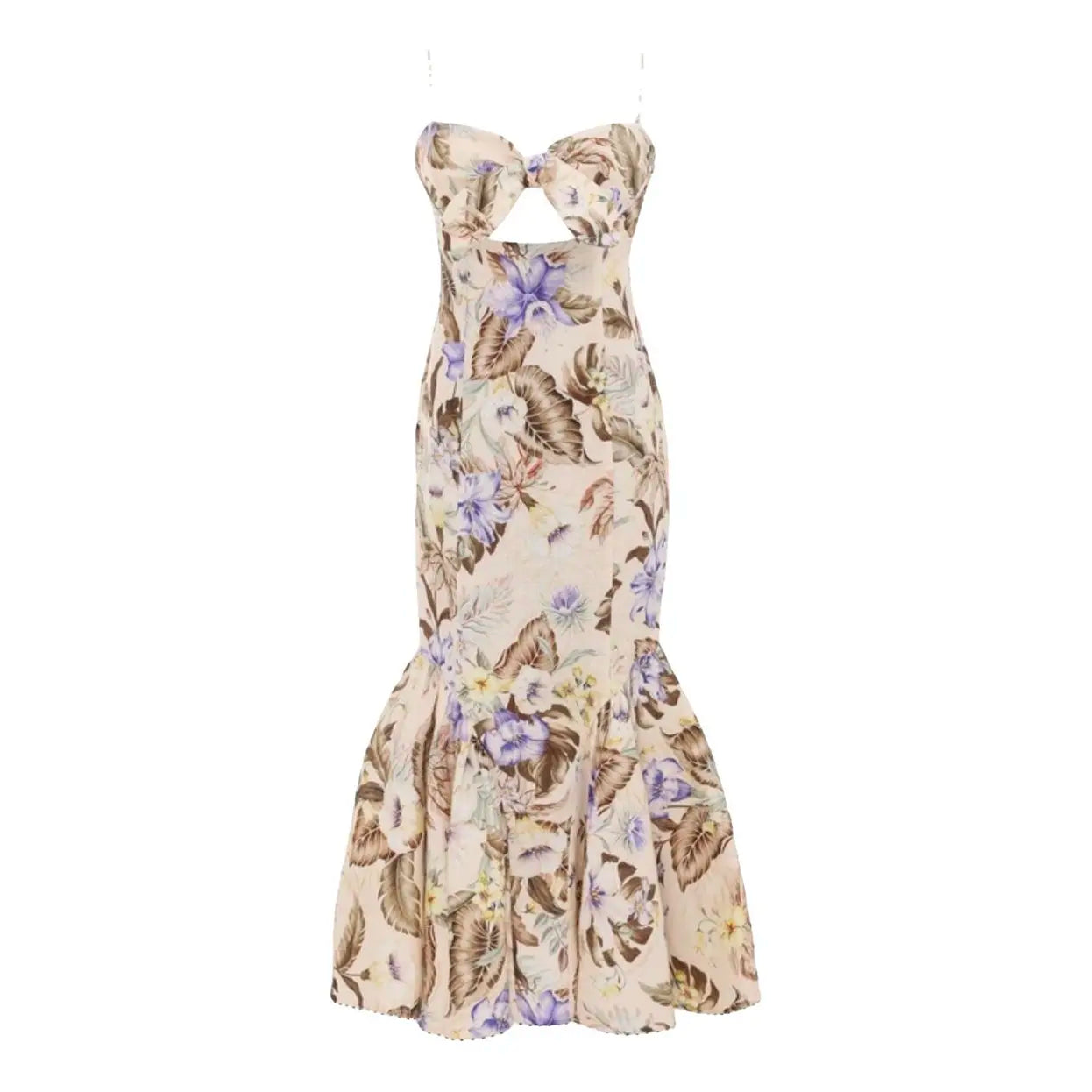 Peekskill Coco Floral Tie Front Midi Dress