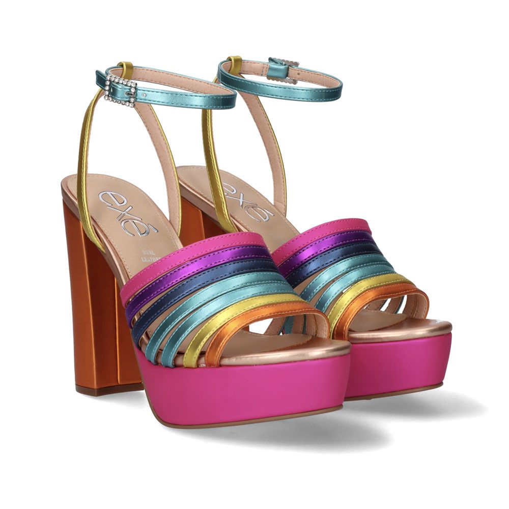 Exe Le0pard/yellow/fuxia Heels Ophelia-636