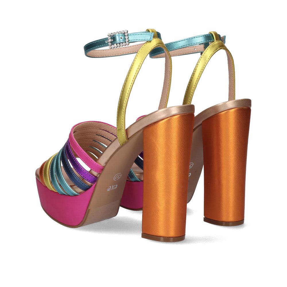 Exe Le0pard/yellow/fuxia Heels Ophelia-636