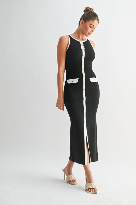 Evenuel  Frame Line Knit Dress