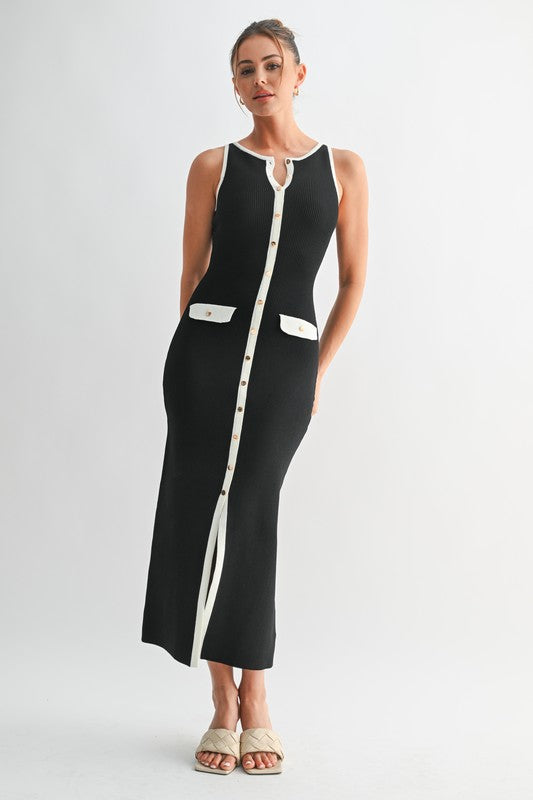 Evenuel  Frame Line Knit Dress