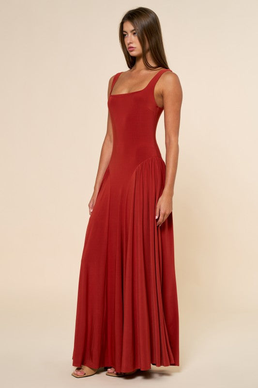 Lalavon Jersey Maxi Sleeveless Dress