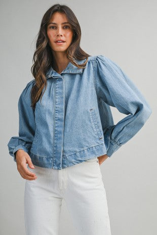 Mable Puff Sleeve Jacket Top