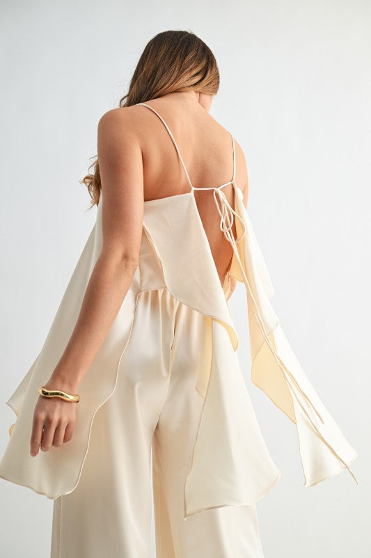 Win Win No More Parties Satin Pants set