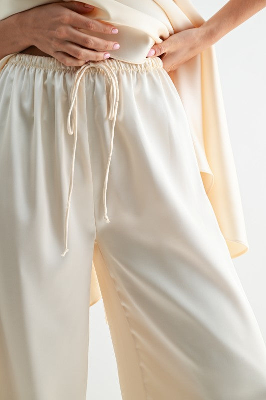 Win Win No More Parties Satin Pants set