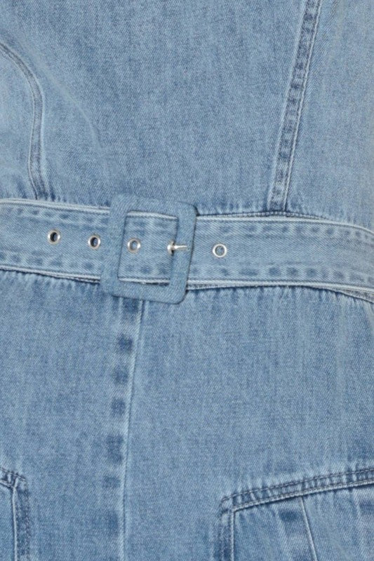 Free Market Washed Denim Jumpsuit