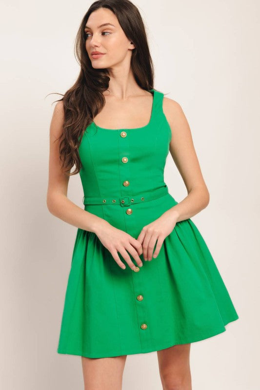 Flying Tomato Solid Mini Dress