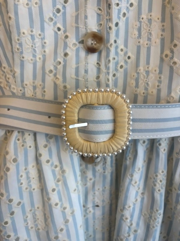 Just Me Strappy Embroidered dress