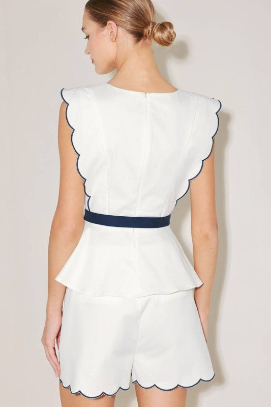 Free Market Solid Woven Top