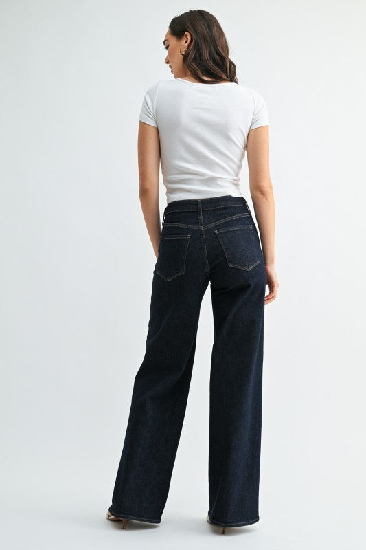 Just Black Denim Stretchy Wide Leg bottom