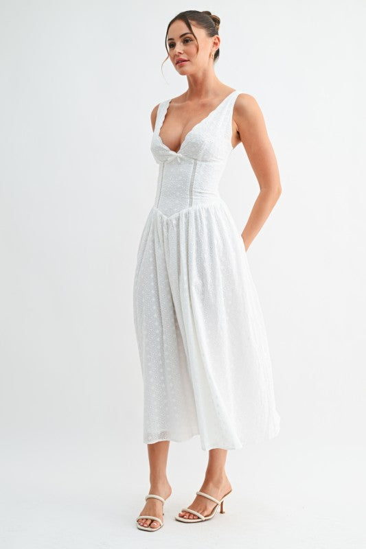 Evenuel Bloom Eyelet Midi Dress