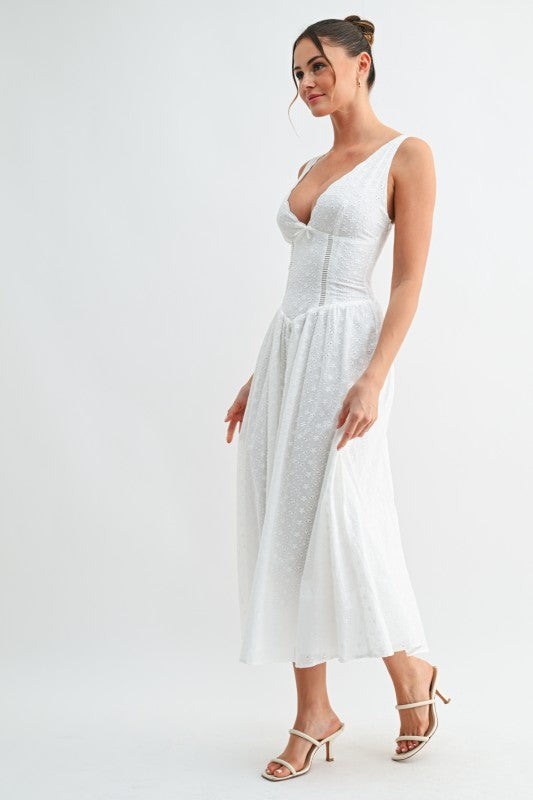 Evenuel Bloom Eyelet Midi Dress