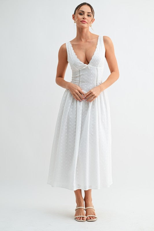 Evenuel Bloom Eyelet Midi Dress
