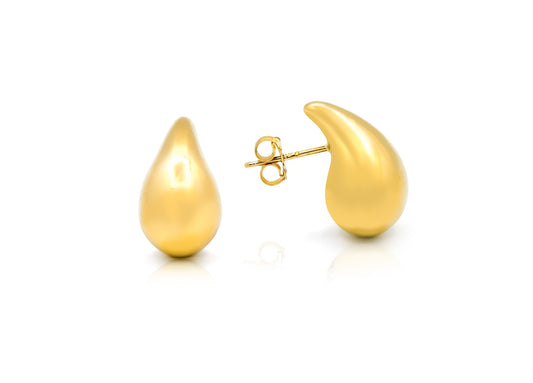 14K Yellow Gold Pear Earrings