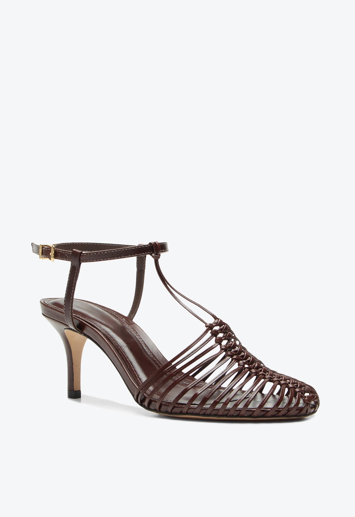 Khiani Couros Marron Heels