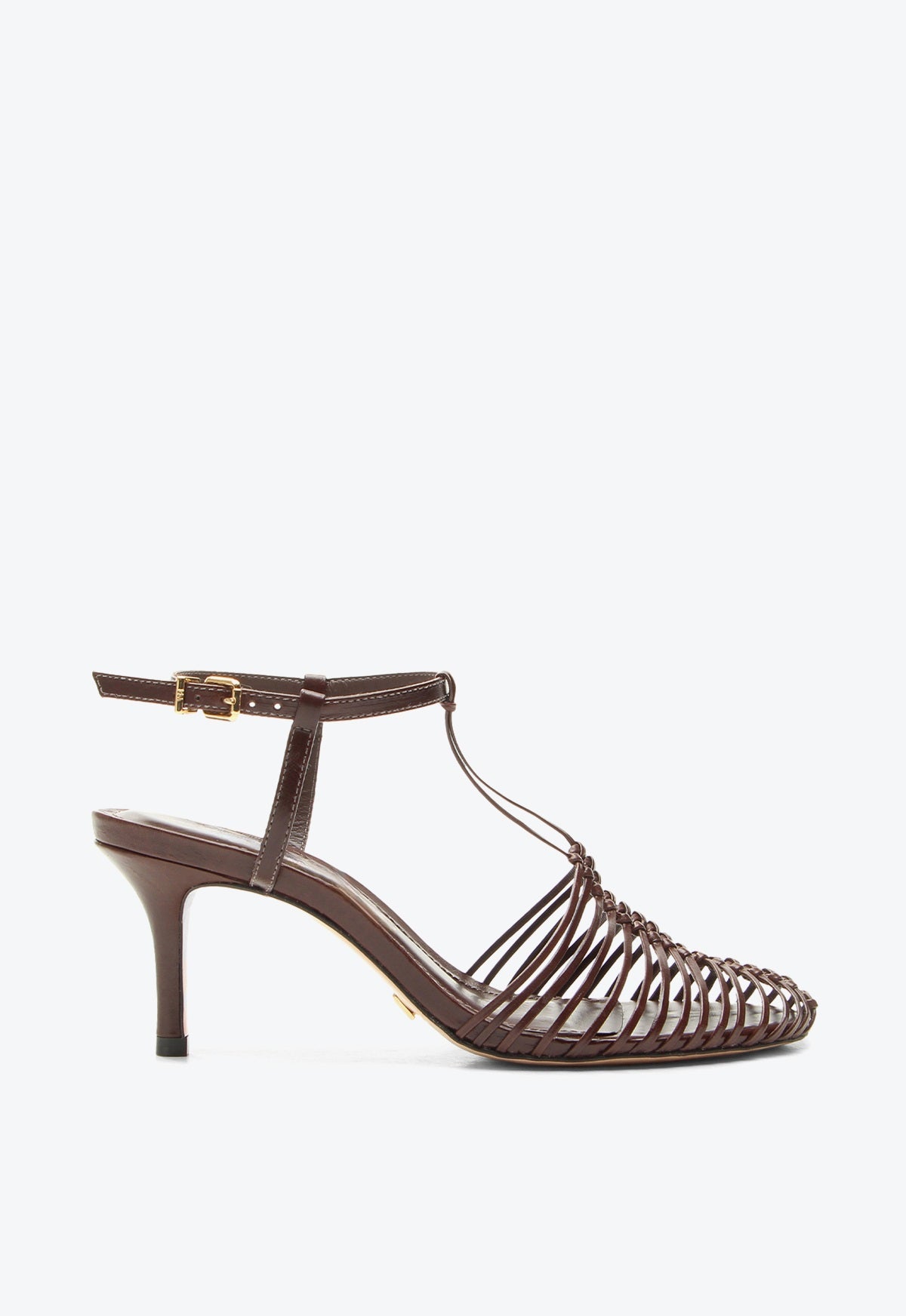 Khiani Couros Marron Heels