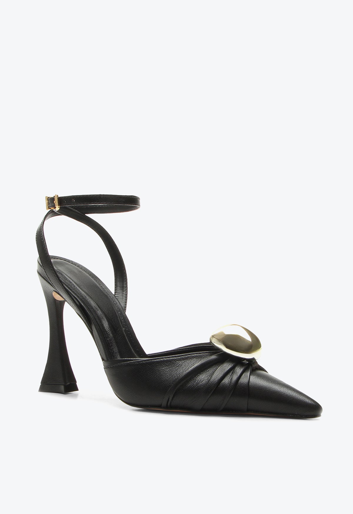 Khiani Couros Preto Heels