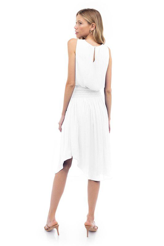 Naked Zebra Flared Midi Dress
