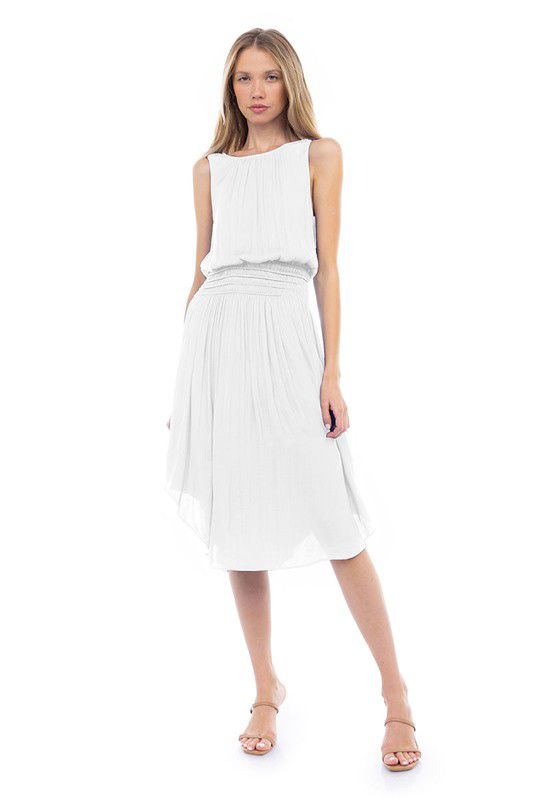 Naked Zebra Flared Midi Dress