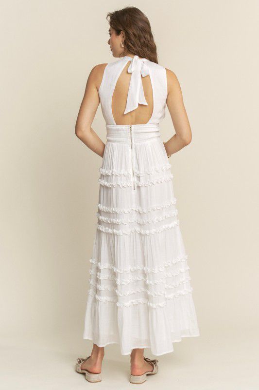 Hersy Celeste Ruffle Tiered Maxi Dress