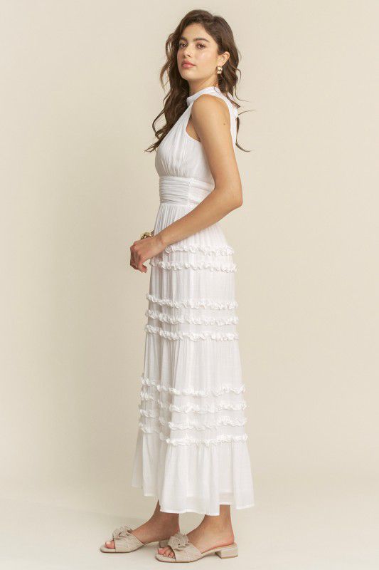 Hersy Celeste Ruffle Tiered Maxi Dress