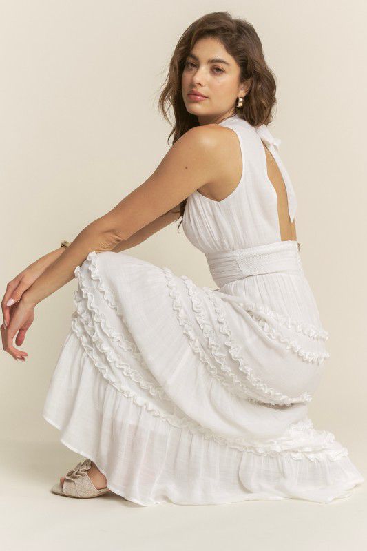 Hersy Celeste Ruffle Tiered Maxi Dress