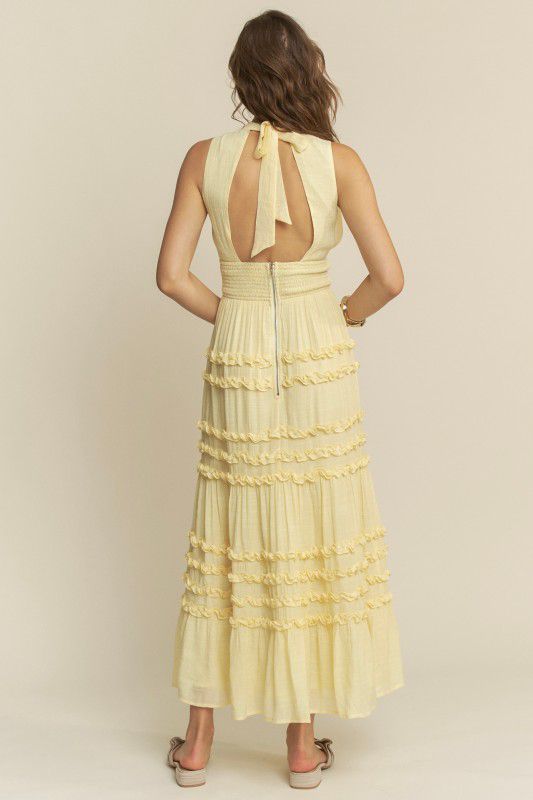 Hersy Celeste Ruffle Tiered Maxi Dress