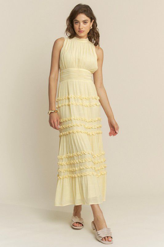 Hersy Celeste Ruffle Tiered Maxi Dress
